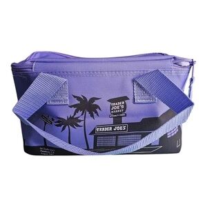 Trader Joe’s Valentines Day special Mini Tote insulated Purple